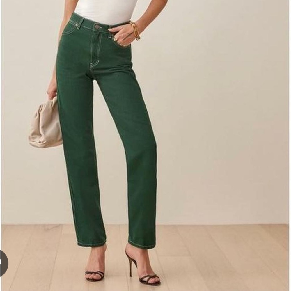 Reformation Cowboy High Rise Straight Leg Denim - Picture 2 of 8
